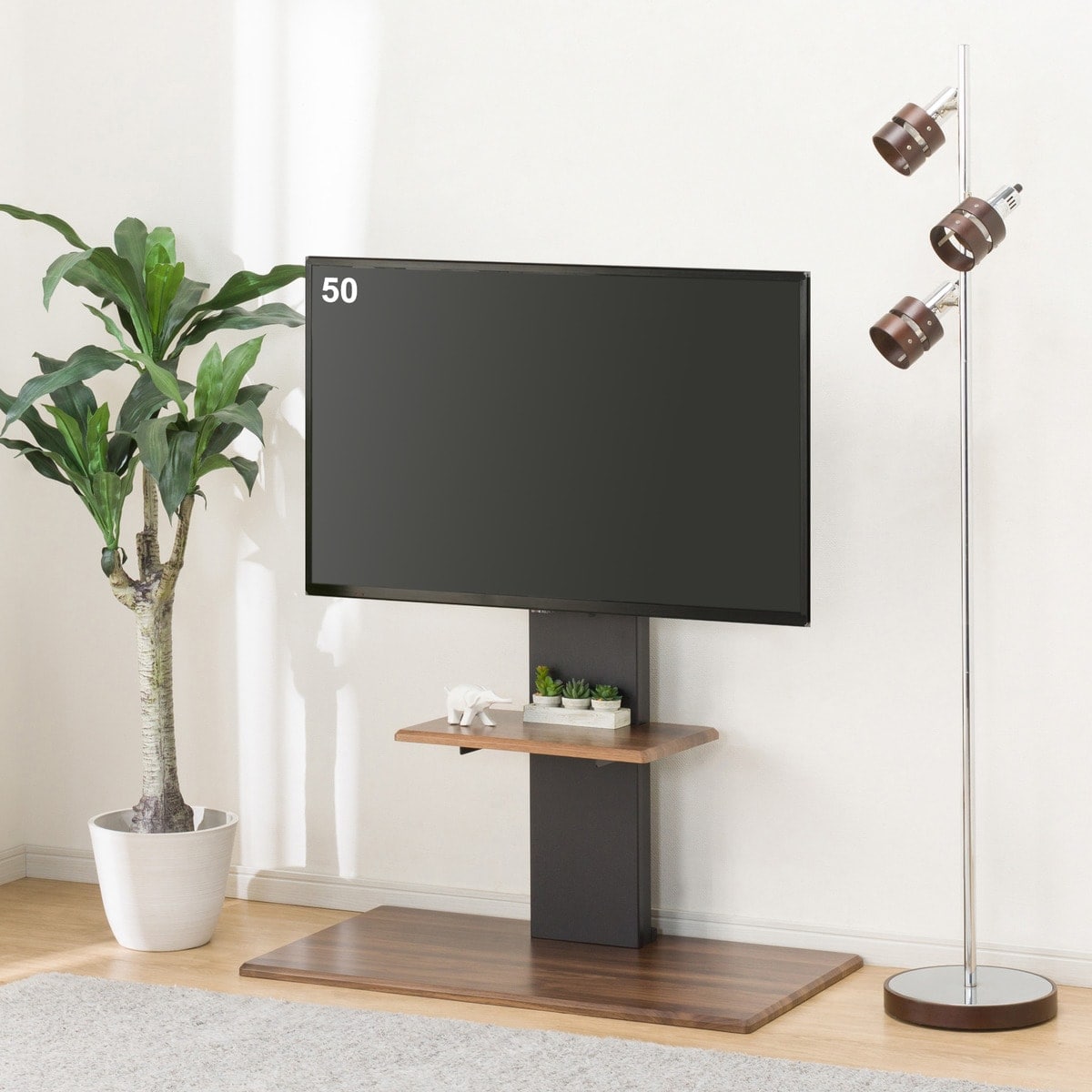 壁寄せテレビスタンド(HT01MBR) ニトリ 【玄関先迄納品】