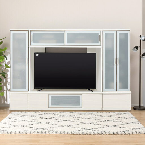 [幅260cm] テレビボードセット (ポスティアN160WH/キャビネット60WH/キャビネット40WH)  【配送員設置】 【5年保証】