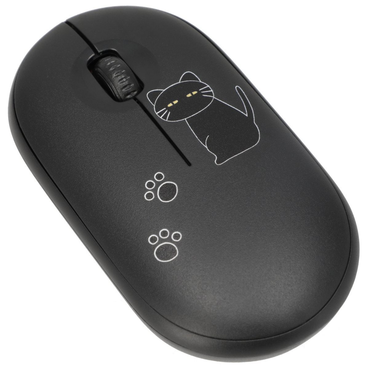 ワイヤレスマウス(デコネコDH05 ブラック) ニトリ　デコホーム　【玄関先迄納品】のサムネイル