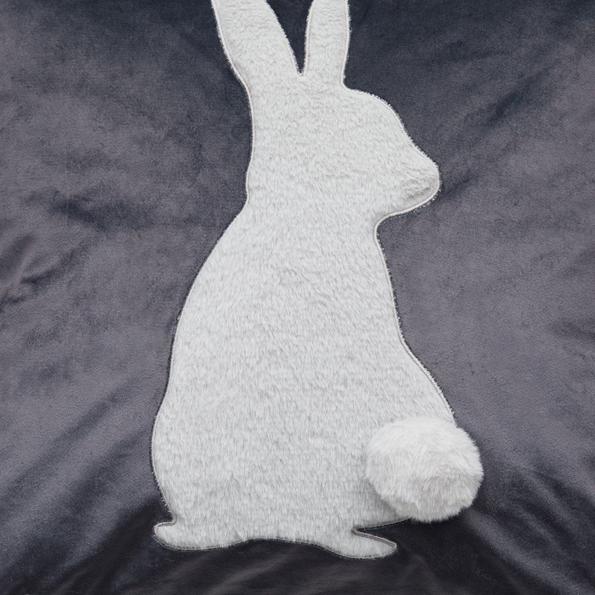 クッションカバー(ACウサギNC8 Dグレー)　  デコホーム