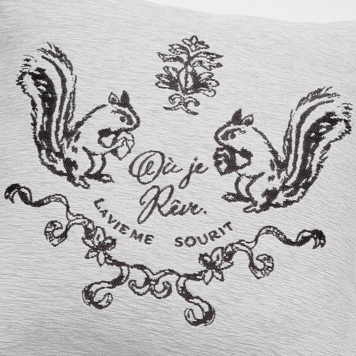 クッションカバー(JQリスガラNC8 アイボリー)　  デコホーム