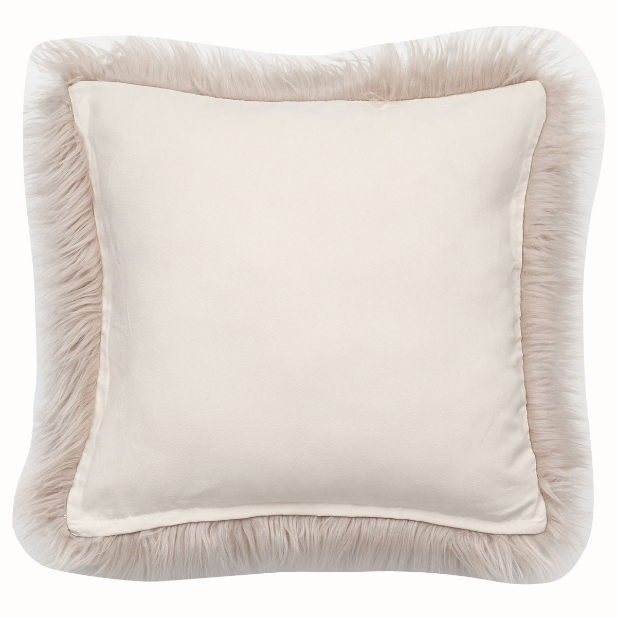 クッションカバー(ロングファーモカ cSCq7)　  デコホーム