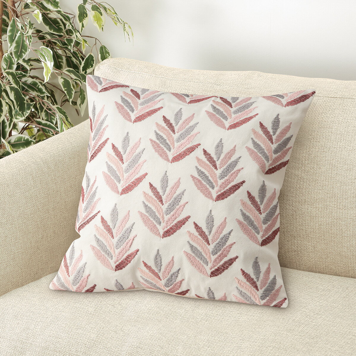 クッションカバー(リーフ LF001 RO)