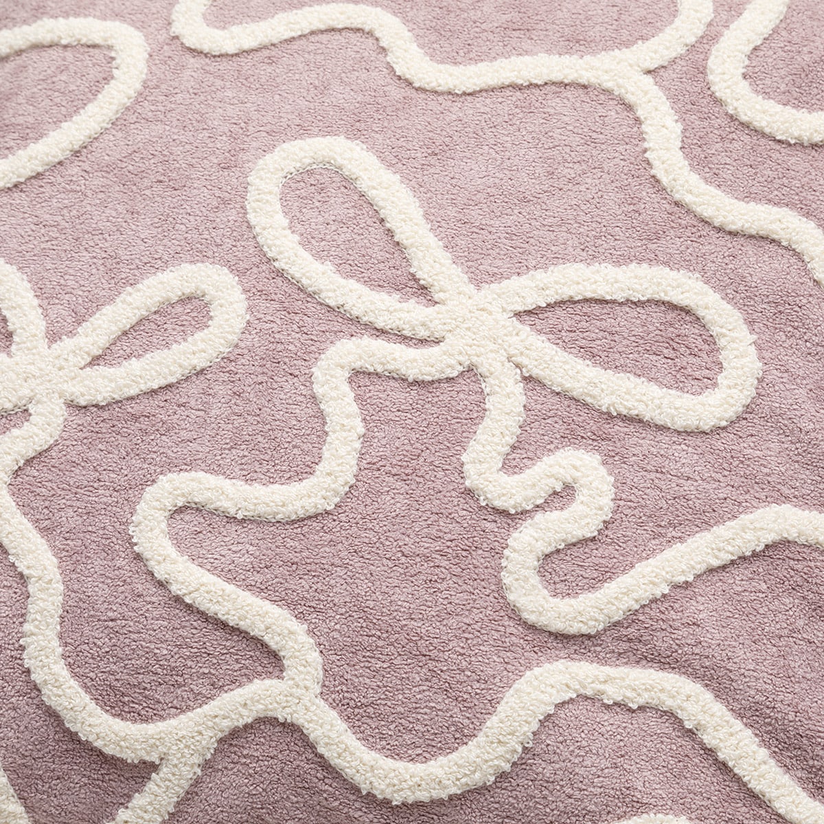 クッションカバー(EBリボン パープル gSChm2a) デコホーム