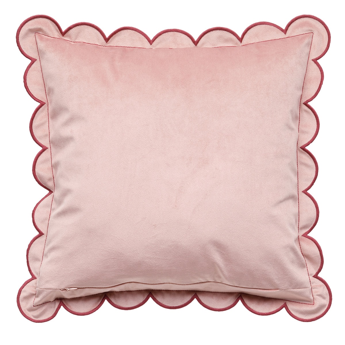 クッションカバー(スカラップ パープル gSChm3a) デコホーム