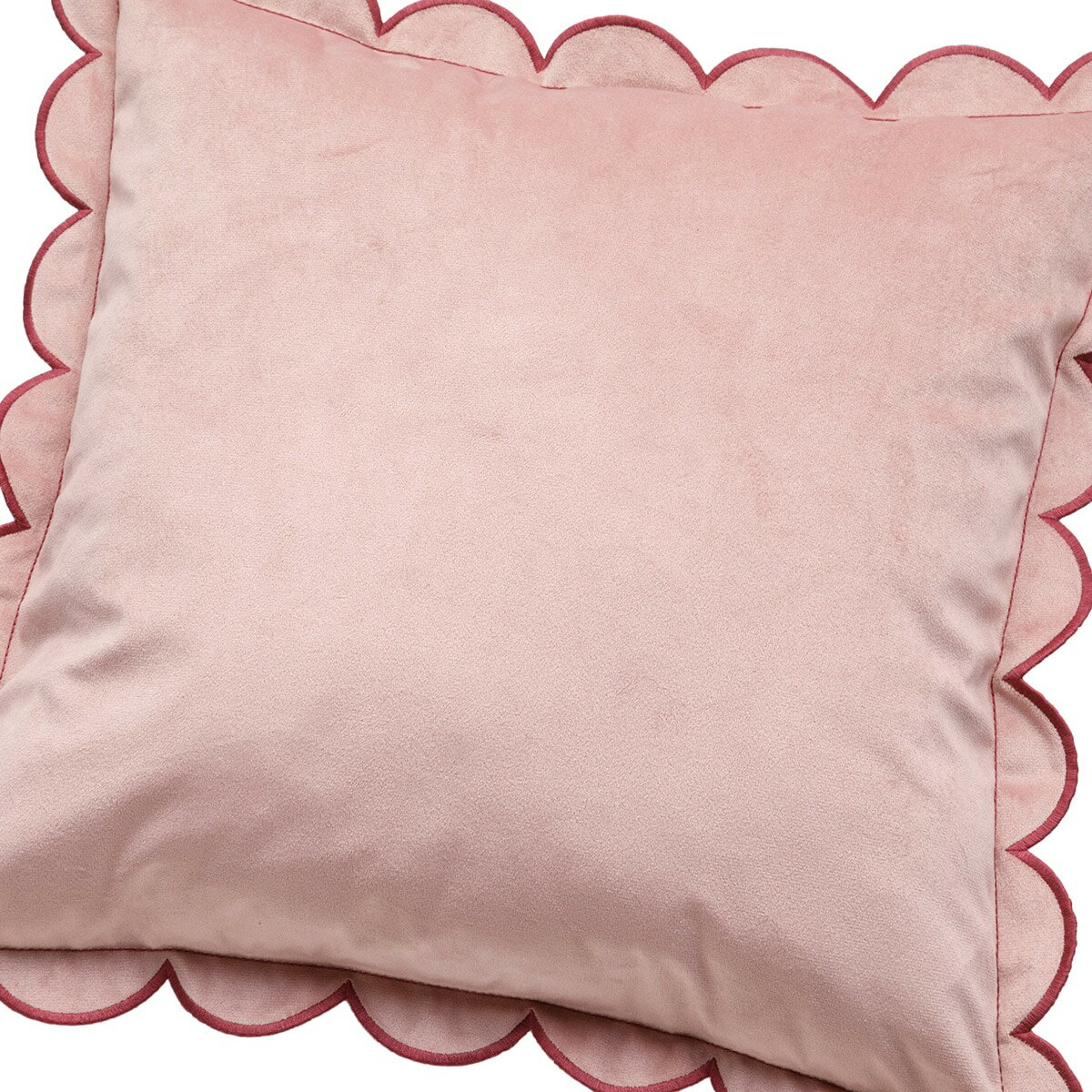 クッションカバー(スカラップ パープル gSChm3a) デコホーム