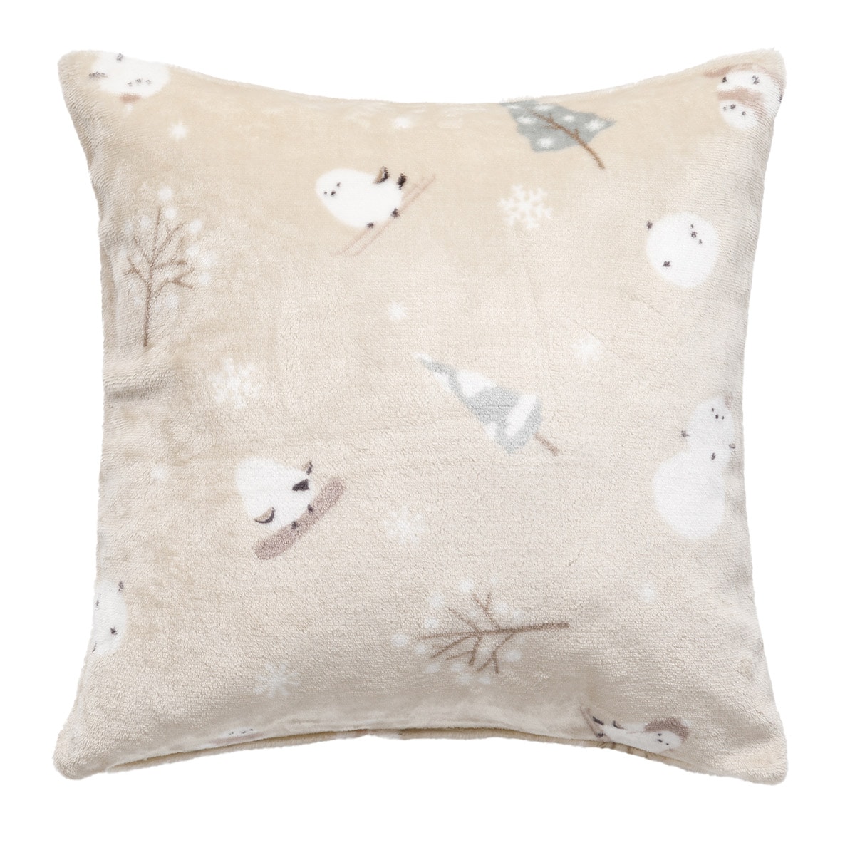 クッションカバー(Nウォーム シマエナガグレーgSCq1a) デコホーム