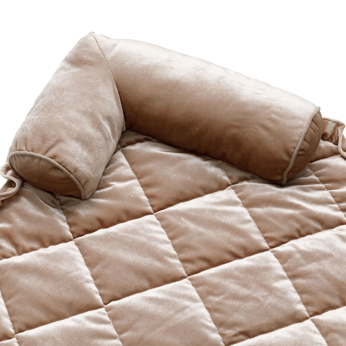 ペットごろ寝パッド(ベロア Mベージュ gSCz3a)  デコホーム