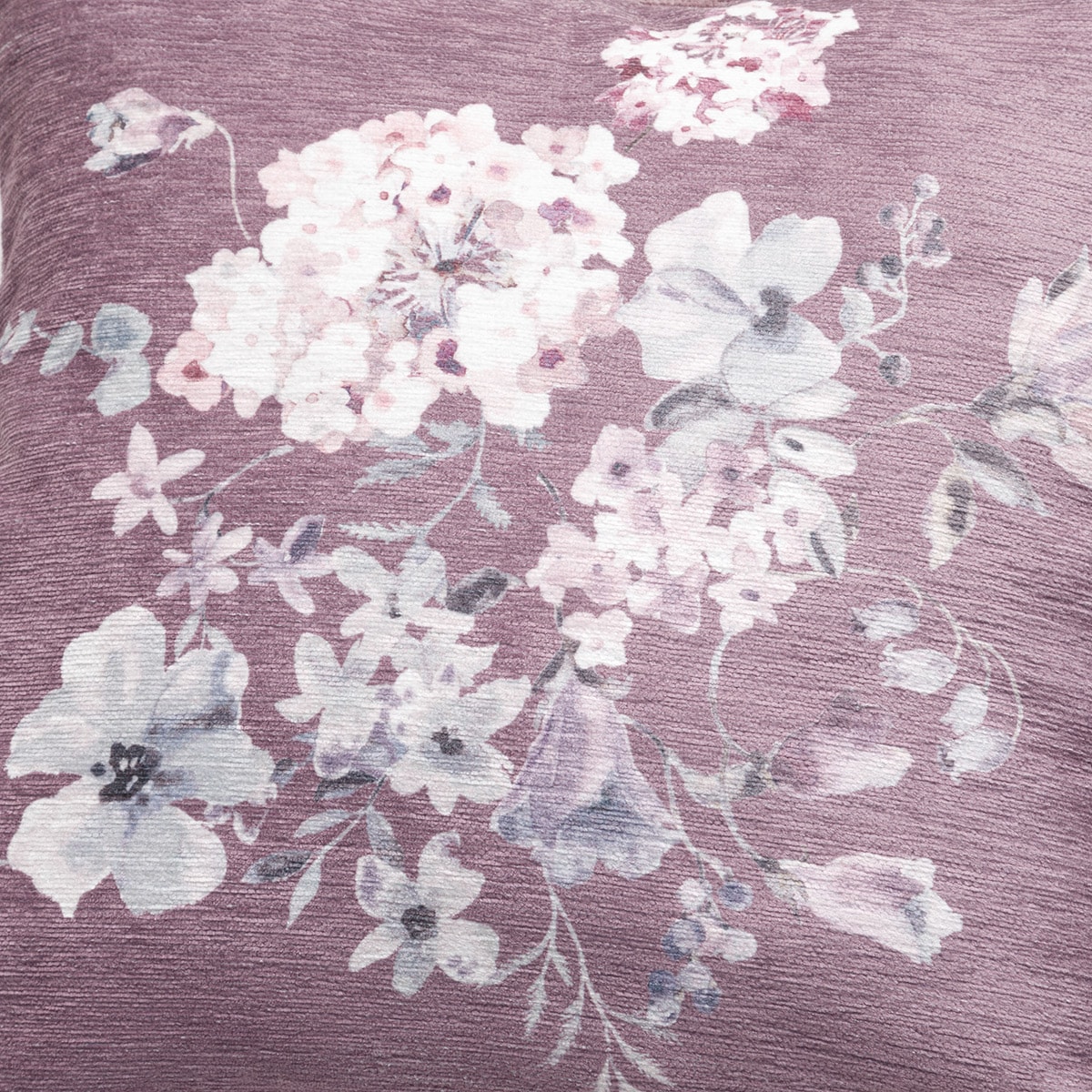 クッションカバー(ハナガラR パープル gSCz1a) デコホーム