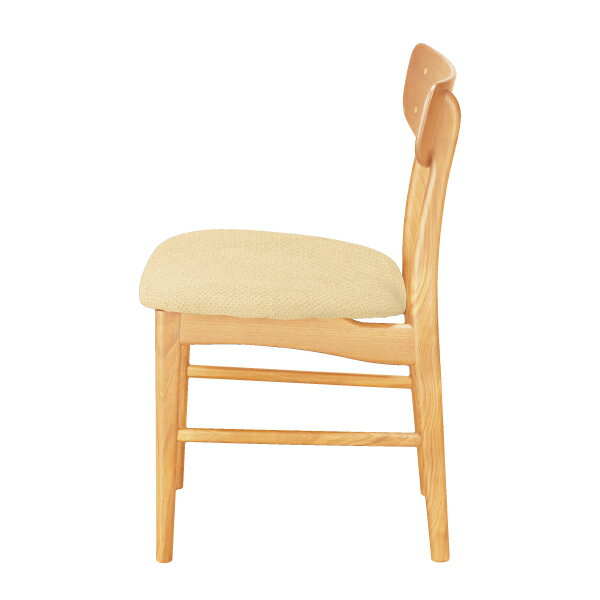 [幅43cm] チェア(DC 023 LBR/Gシルク#5 IV) 法人 ワークチェア オフィス 業務用   【1年保証】