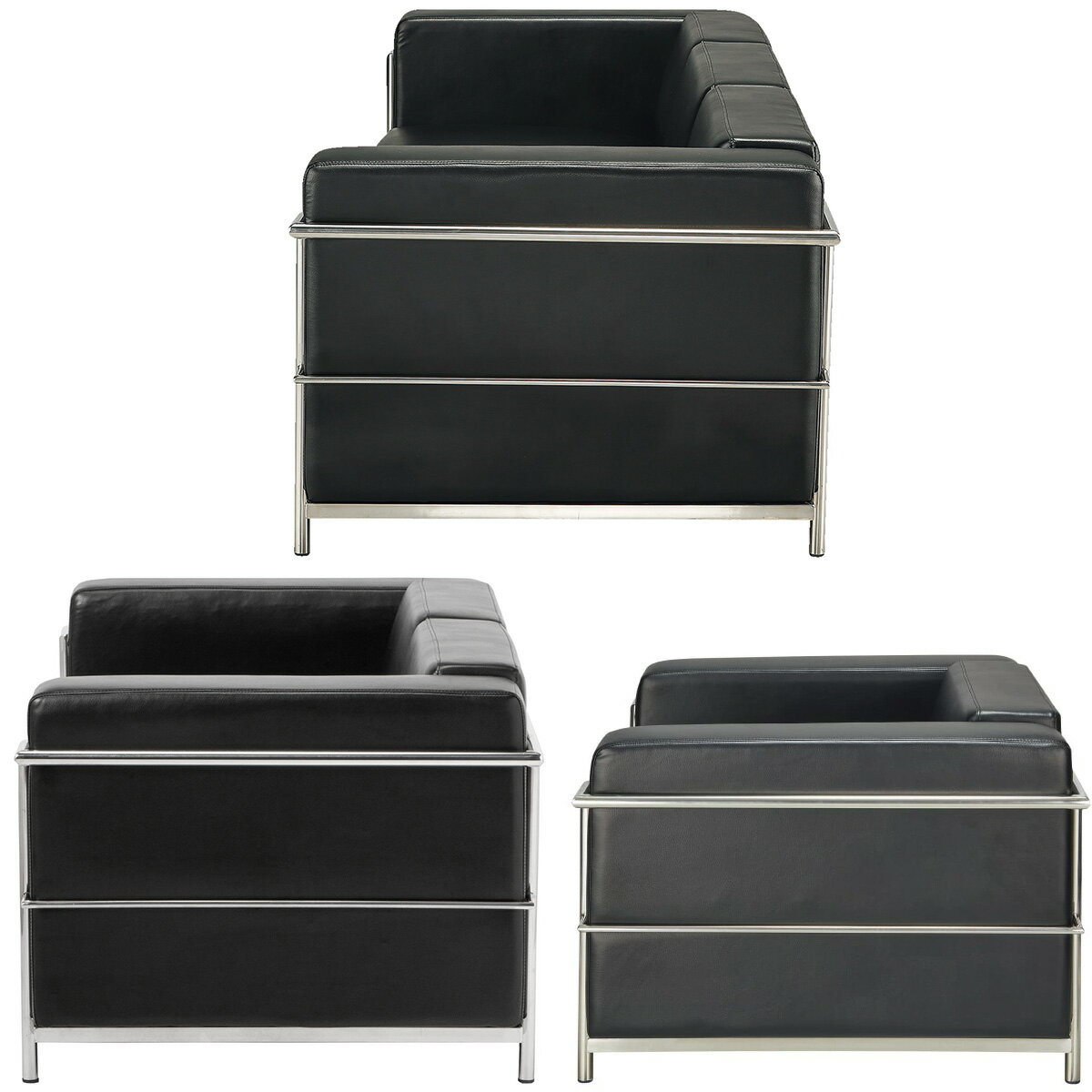 ソファ (グレコ LS-994 BK) 3人掛け・2人掛け・1人掛け  【配送員設置商品】 【3年保証】