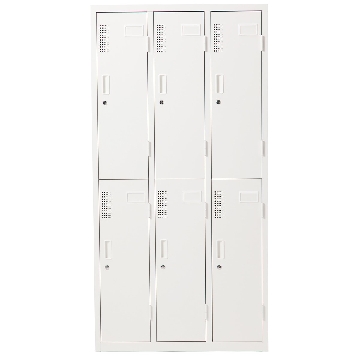 [幅90cm]6人用スチールロッカー（6P TSYG2-06）  【配送員設置】 【3年保証】