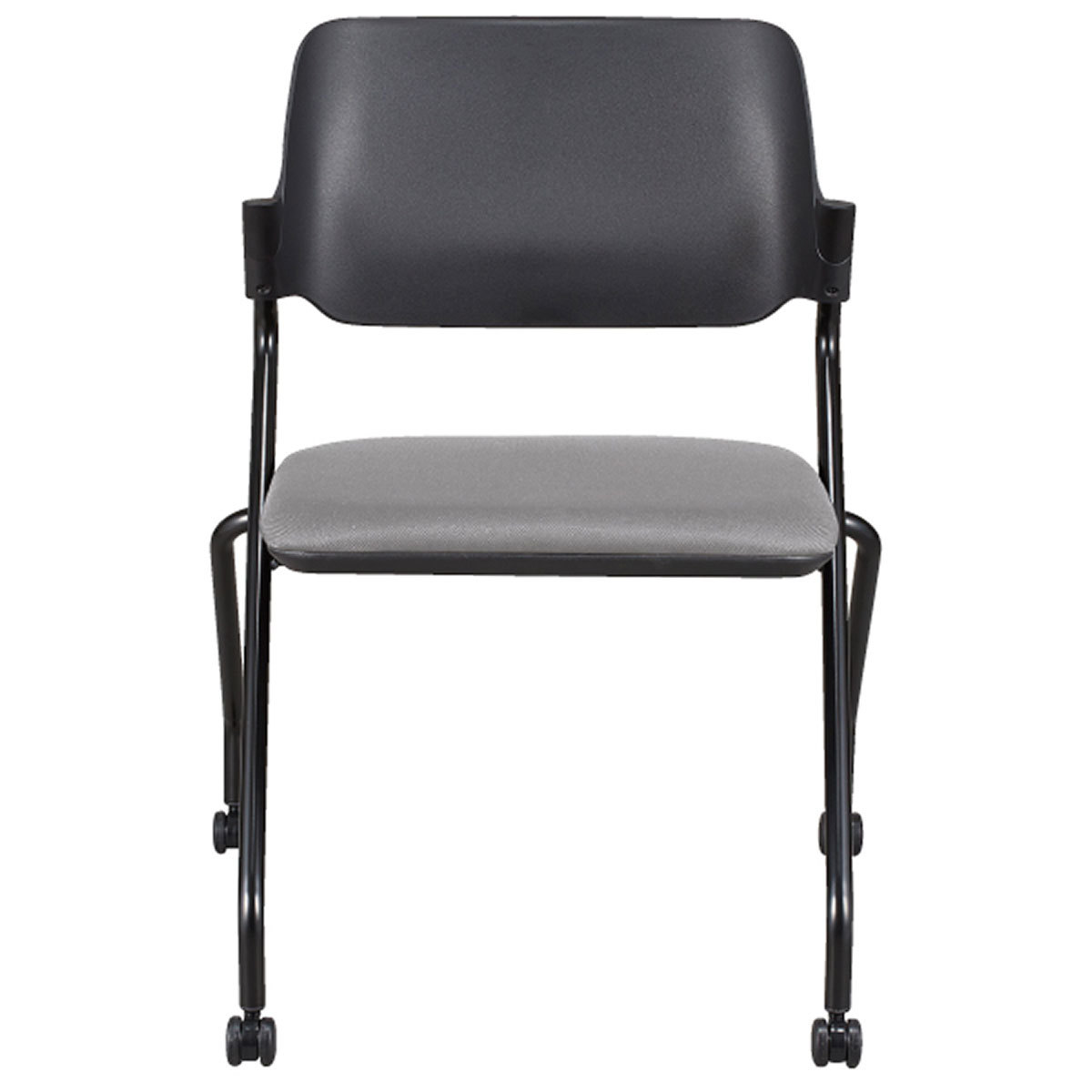 エントリーでP5倍！[幅60.9cm]ミーティングチェア(サヤ ヒジナシBK/GY)   【1年保証】