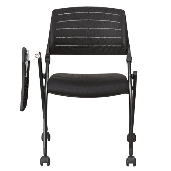 [幅61.5cm]ミーティングチェア (H-6188F-T BK)