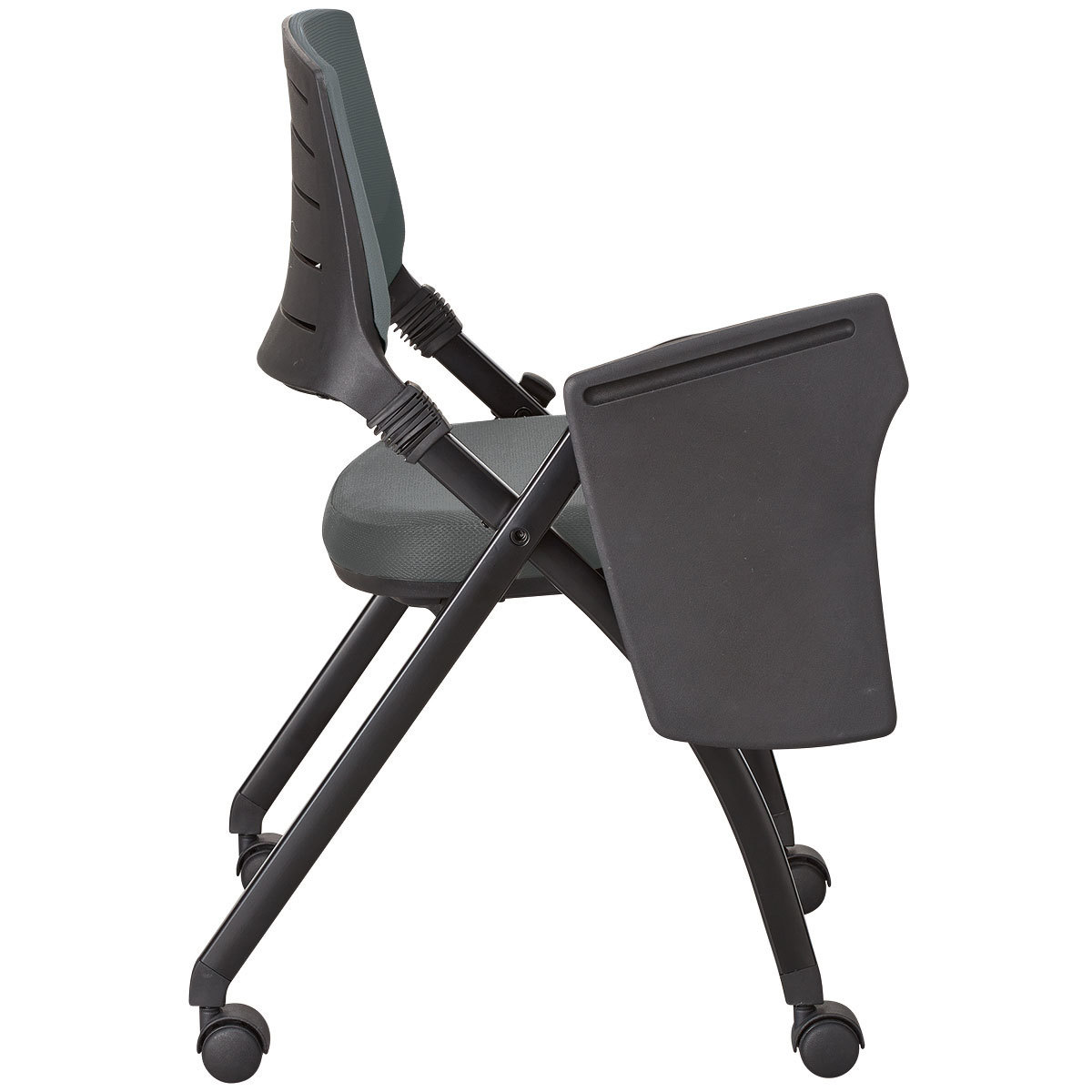 [幅61.5cm]ミーティングチェア (H-6188F-T GY)