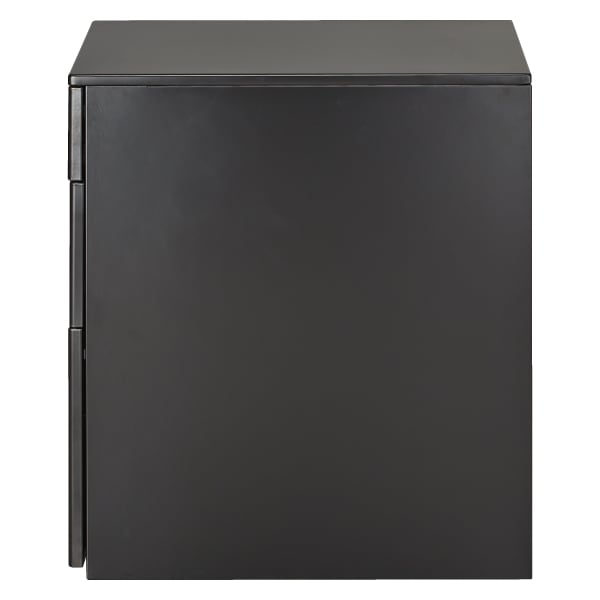 [幅39.5cm] スチールワゴン3段シリンダー錠 (HD-3 BK)