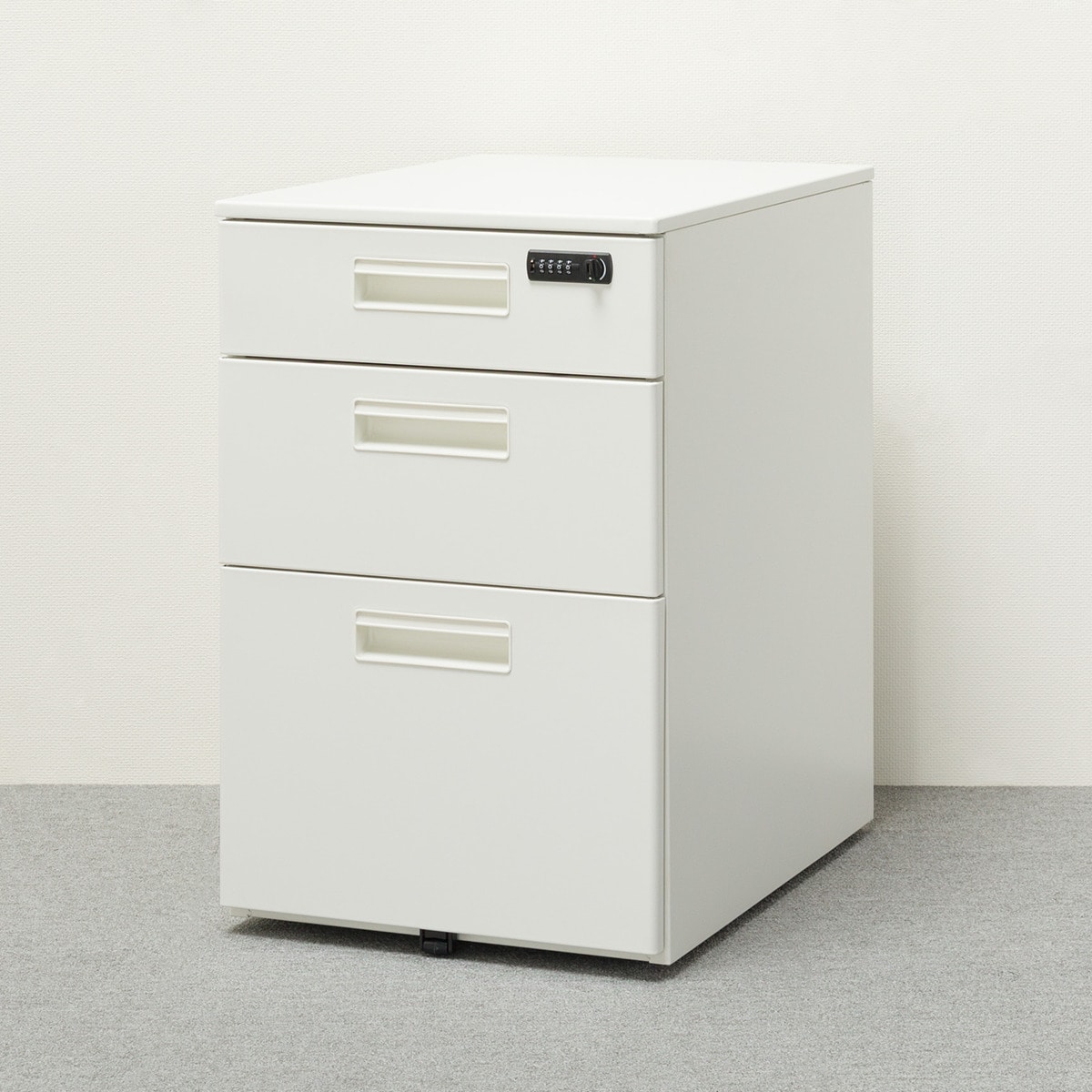 [幅39.5cm]ワゴン (HD-3 WH ダイヤル錠)