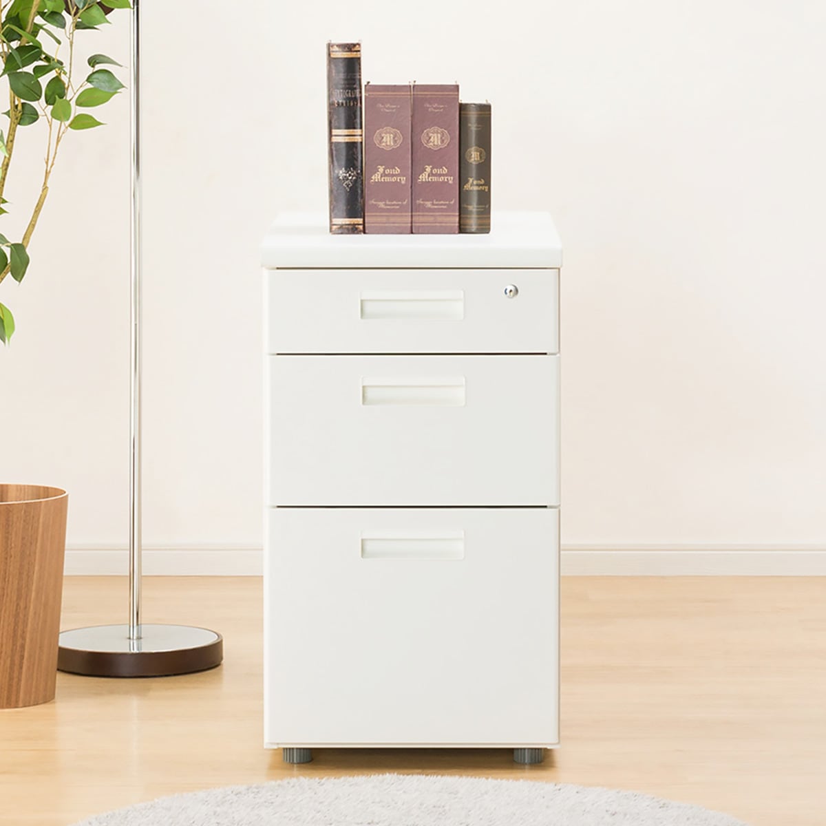 [幅40cm]脇机 (GD-01 3段 WH)