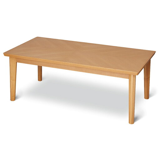 [幅120cm]木製センターテーブル(アロウ1200 LBR)   【1年保証】
