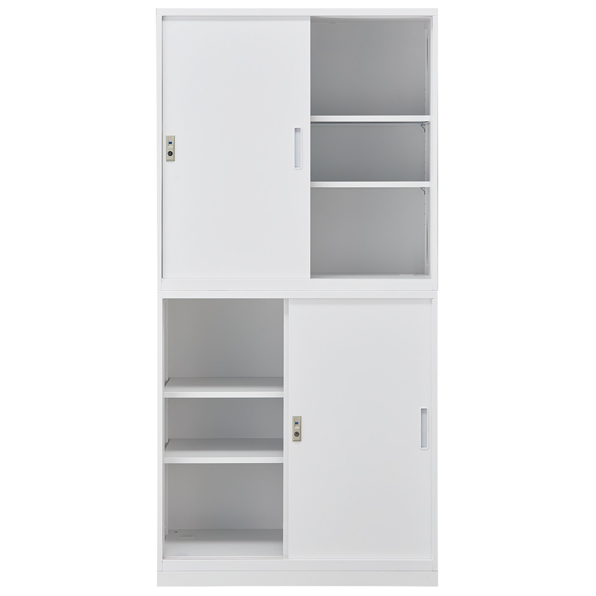 スチール書庫(上・下引違い ベース付き NT-88)　 【配送員設置商品】