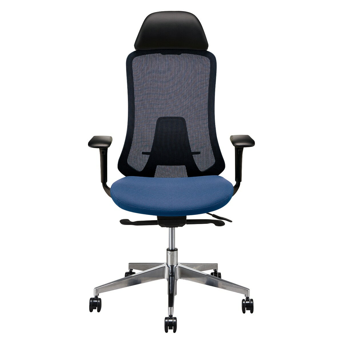 [幅67cm]オフィスチェア (FEDO-GMB 肘・ヘッドレスト付 BL)