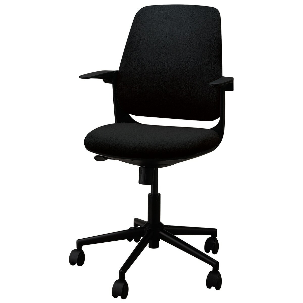 ニトリのオフィスチェア(MS7008 BK)   【1年保証】(チェア・椅子)