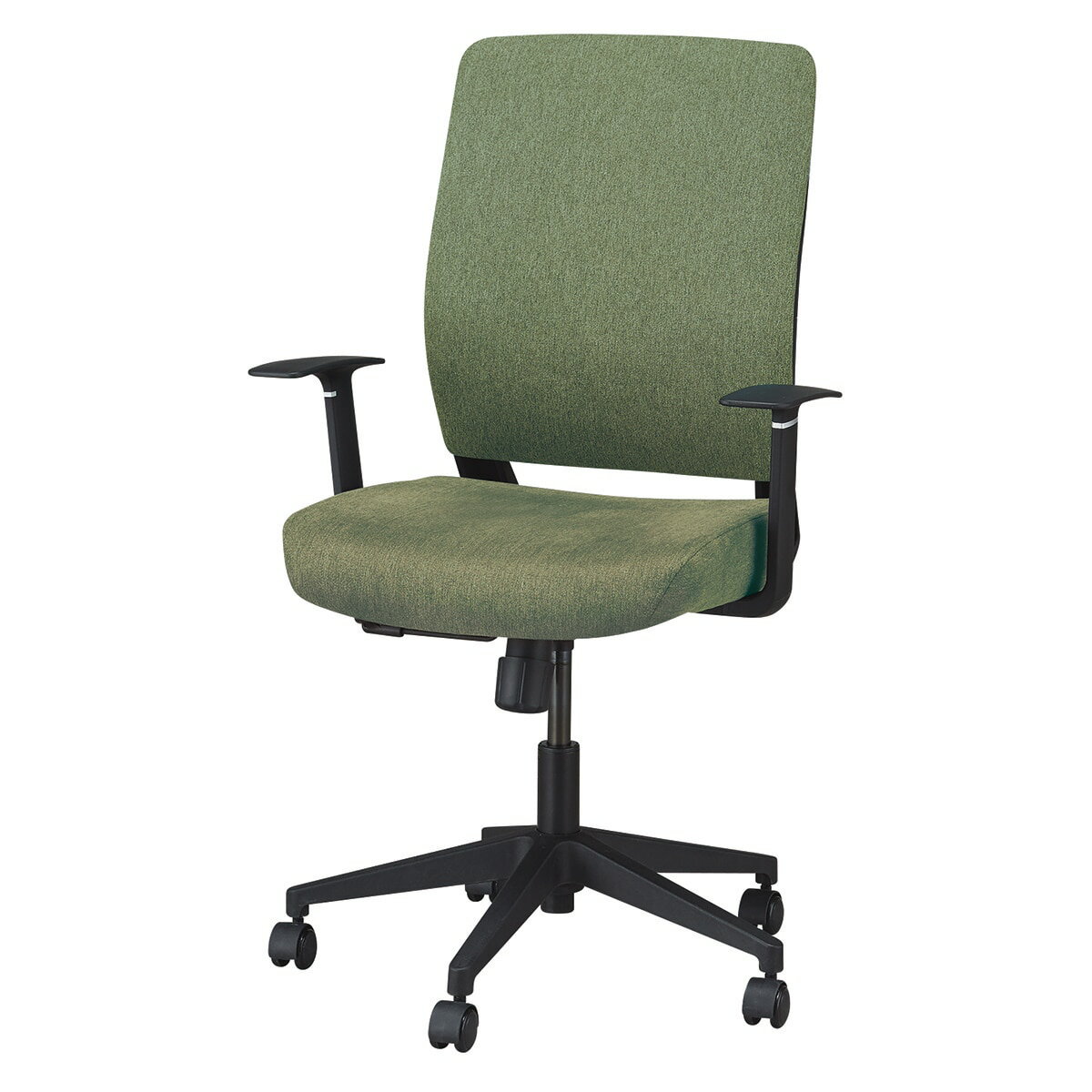 ニトリのオフィスチェア(DCT001B 肘付き GR)   【1年保証】(チェア・椅子)