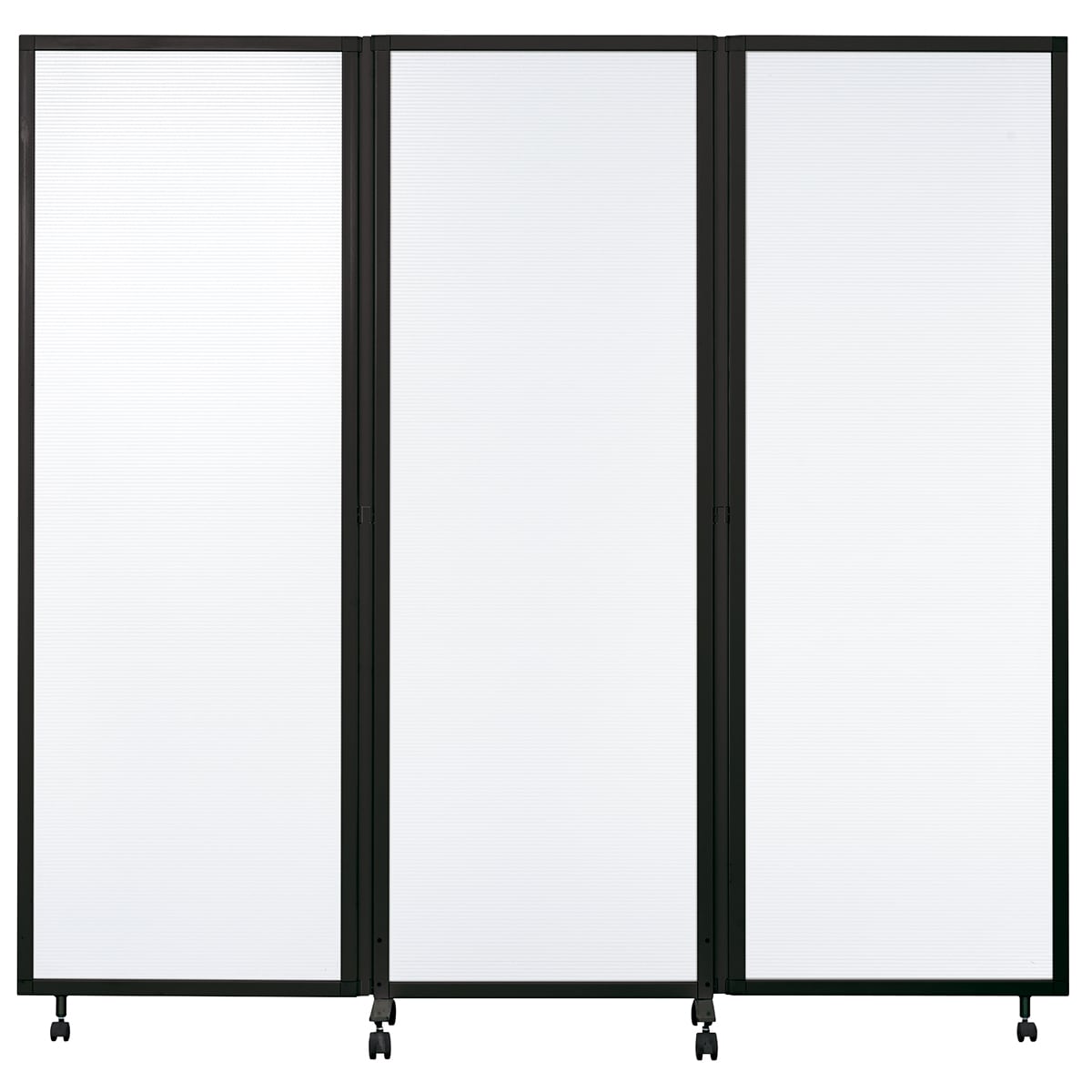 三つ折パーテーション (シャスタ3 PC/BK)  【配送員設置商品】 【3年保証】