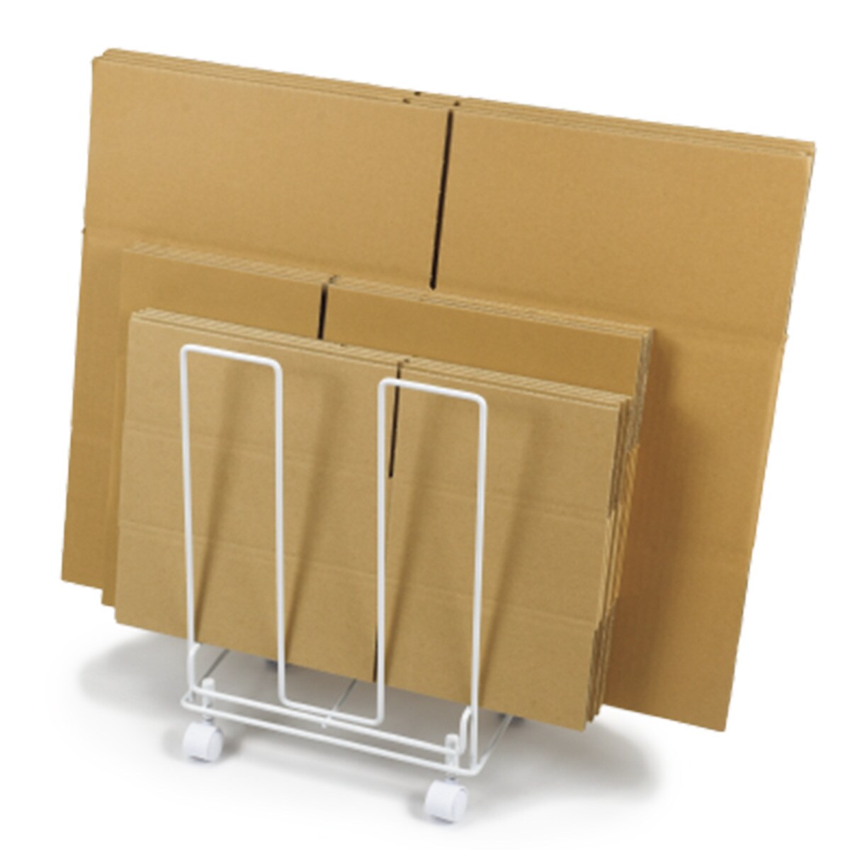 段ボールストッカー(そのまま結束できるキャスター付 WH)