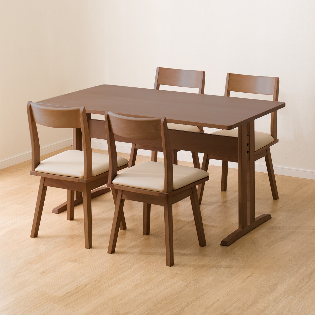 ダイニングテーブル5点セット (TLEG SI01 G 135/回転式SI01A MBR)  【配送員設置商品】 【5年保証】