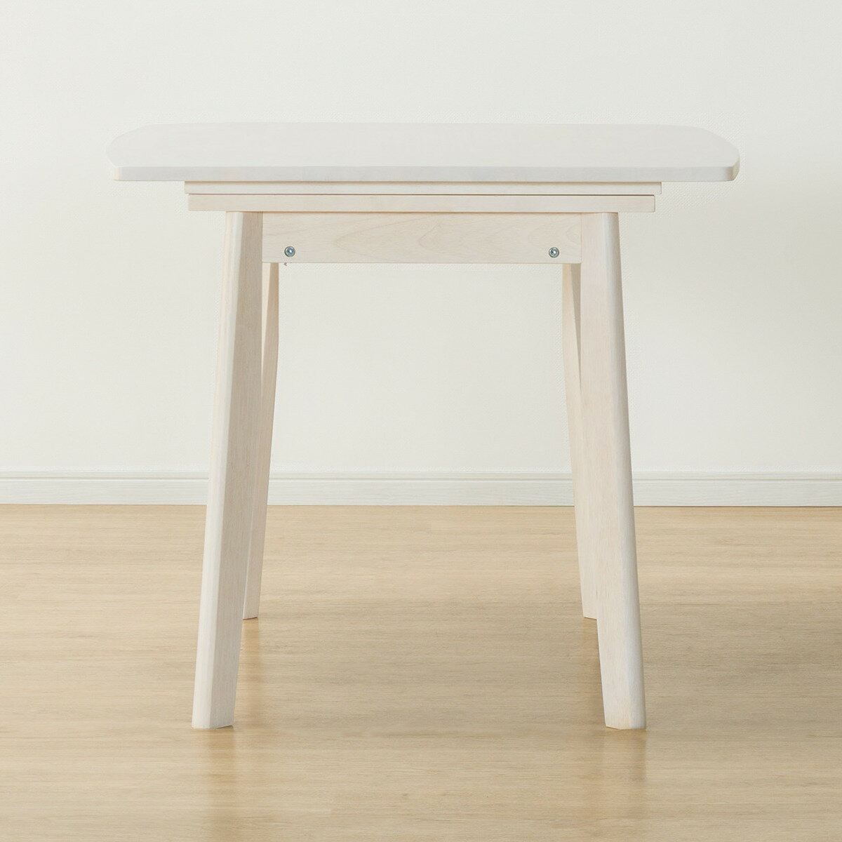 [幅85cm] ダイニングテーブル (スタディーS 85棚付き WW)   【5年保証】