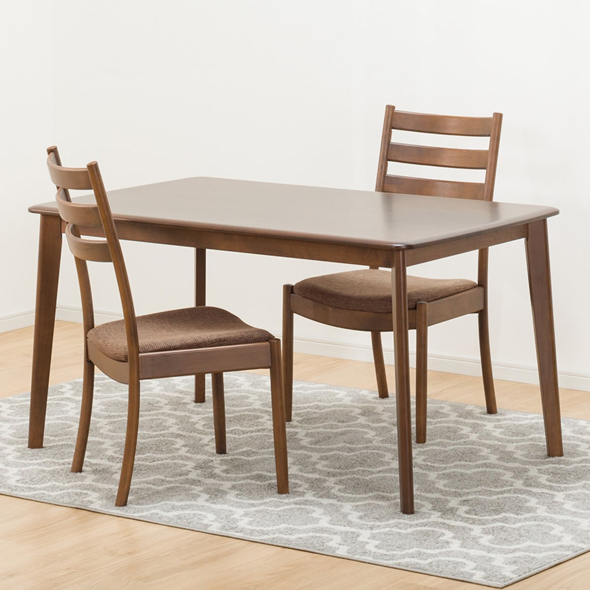 ダイニングテーブル3点セット(NコレクションT-01 135MBR/C-07 MBR DR-DMO) ニトリ 【配送員設置】 【5年保証】