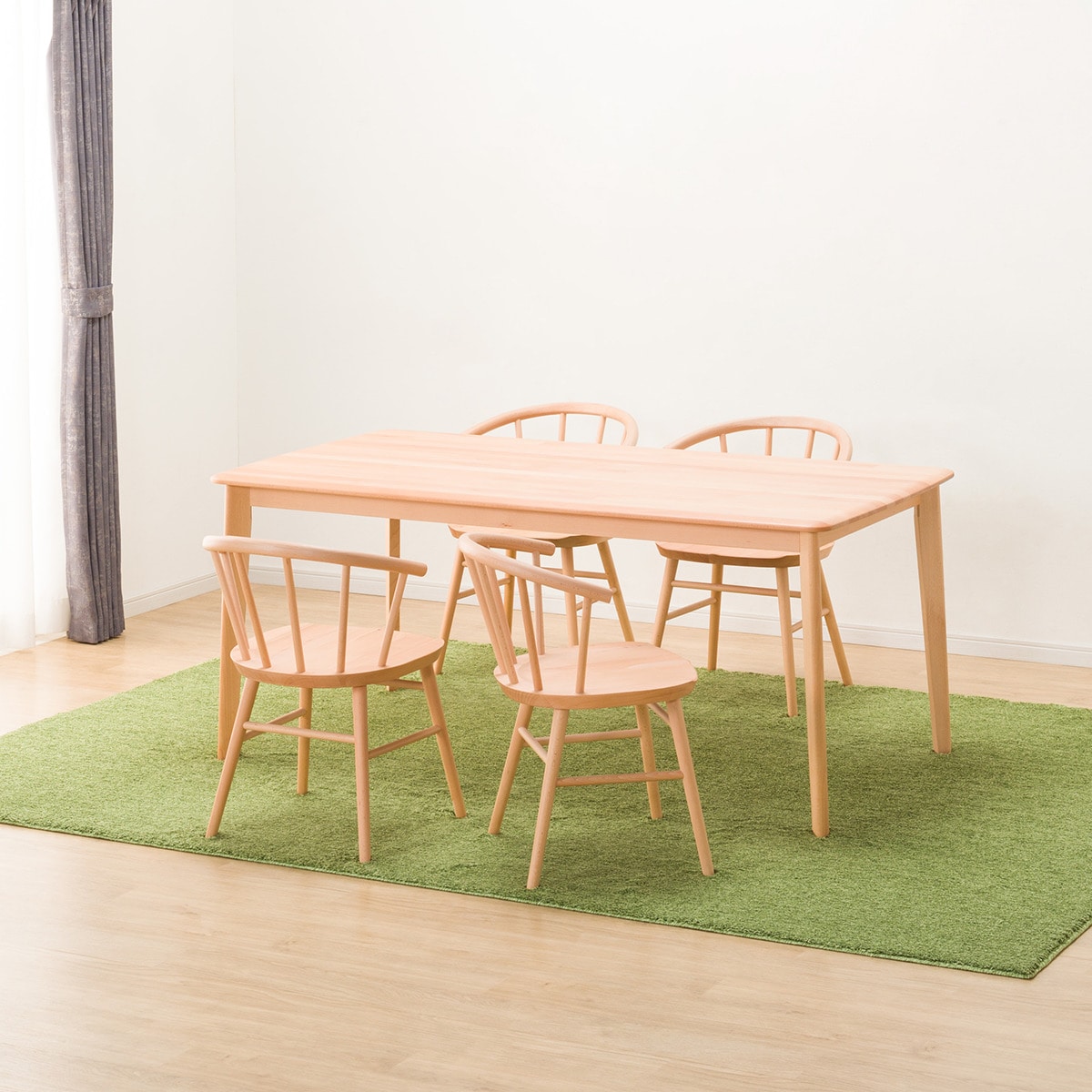 ダイニングテーブル5点セット (NコレクションT-01 165 NA/C-53 NA)  【配送員設置商品】 【5年保証】