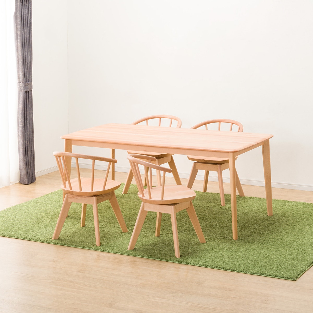 ダイニングテーブル5点セット (NコレクションT-01 165 NA/C-53S NA)  【配送員設置商品】 【5年保証】