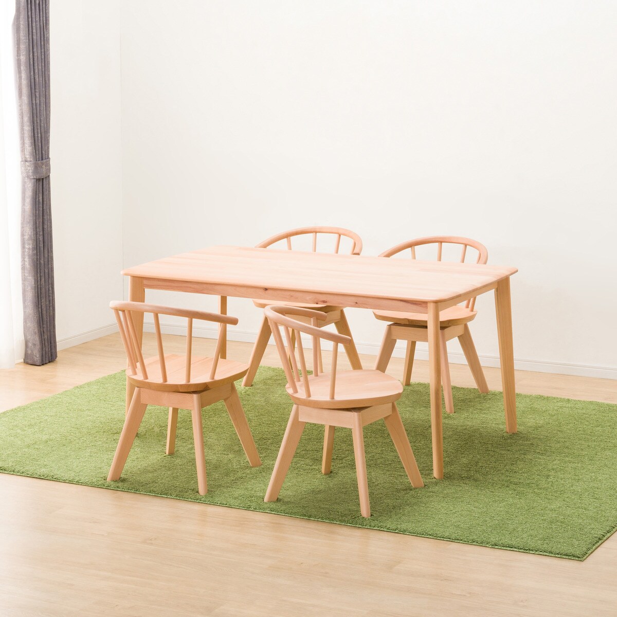 ダイニングテーブル5点セット (NコレクションT-01 150 NA/C-53S NA)  【配送員設置商品】 【5年保証】