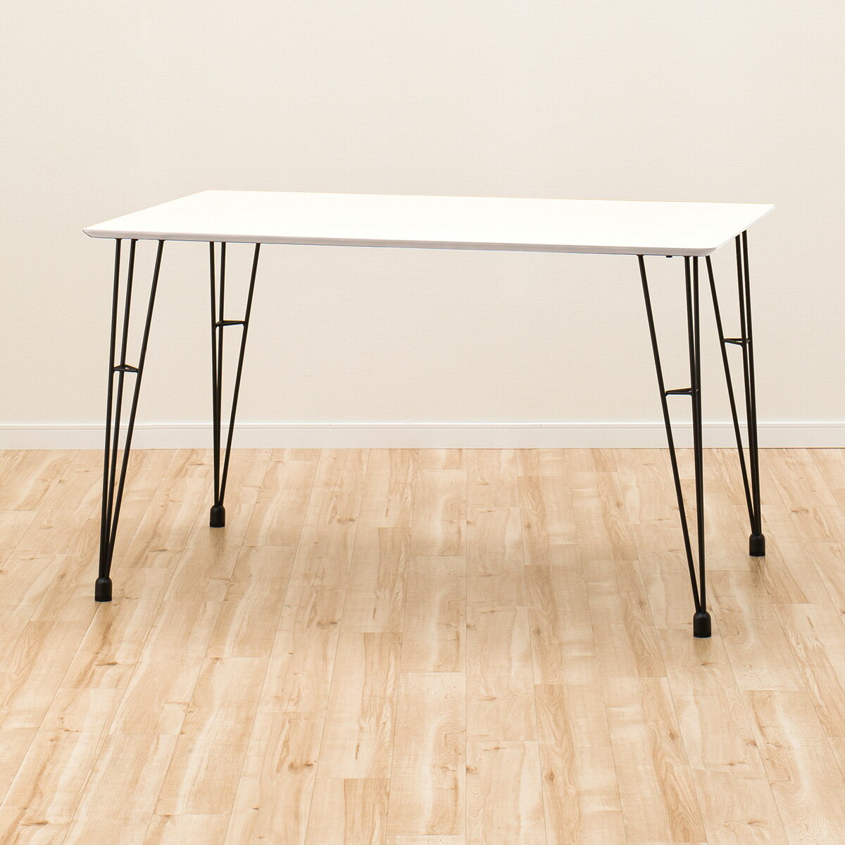 【エントリーでP5】 [幅120cm] ダイニングテーブルセット(DTNクーボ120WH/DCNクーボ布GR)   【5年保証】