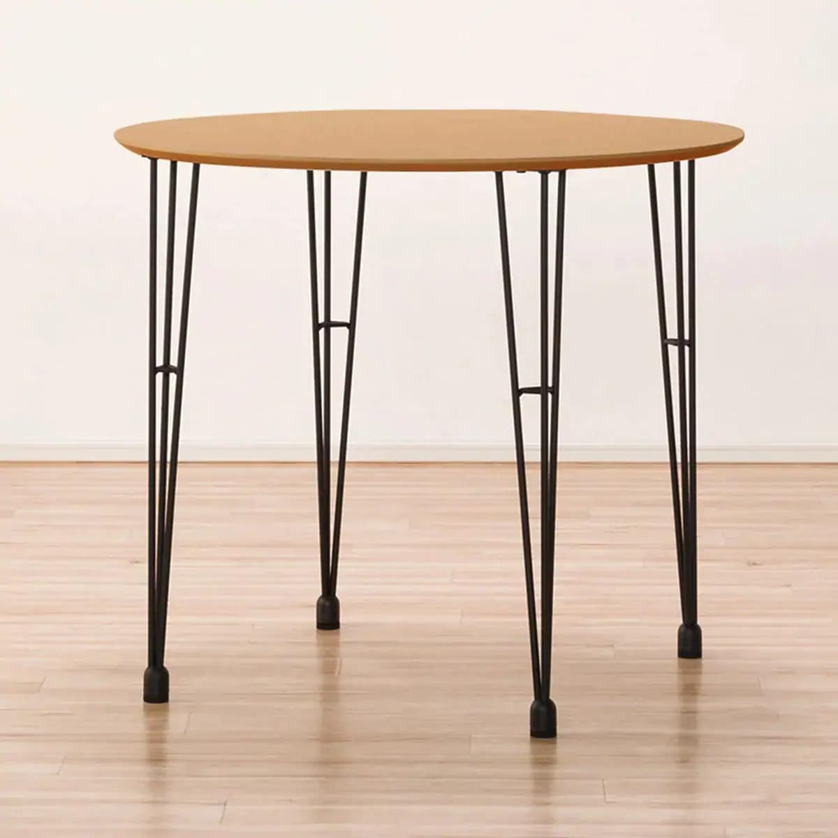 ダイニングテーブルセット(DTNクーボ80円形LBR/DCNクーボPVCRE)   【5年保証】