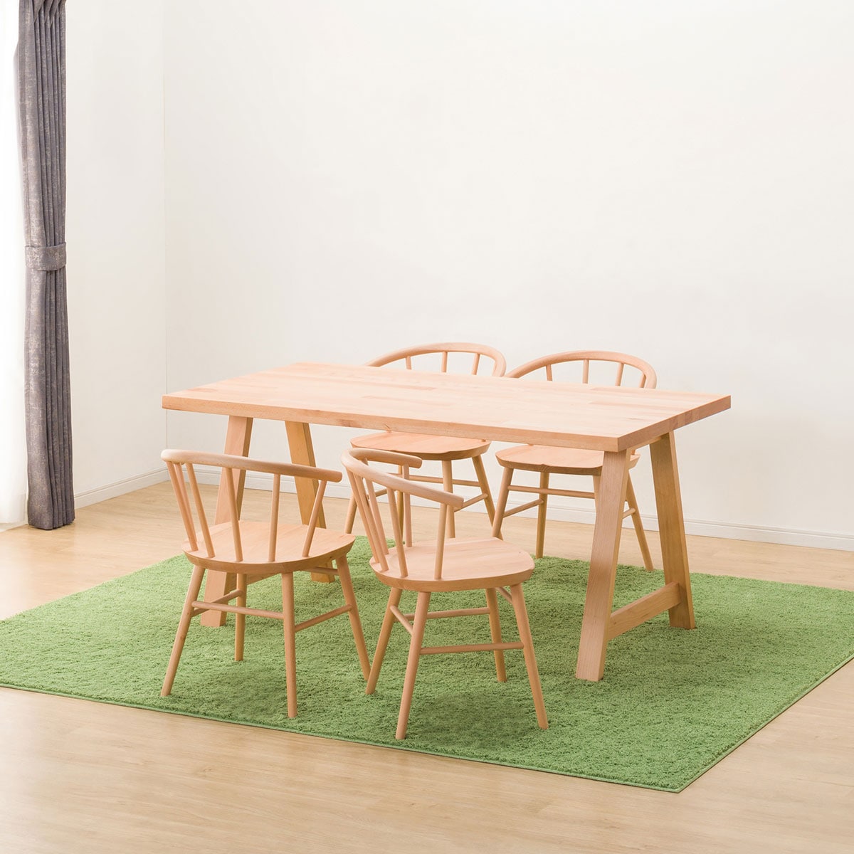 ダイニングテーブル5点セット (NコレクションT-06A 150 NA/C-53 NA)  【配送員設置商品】 【5年保証】