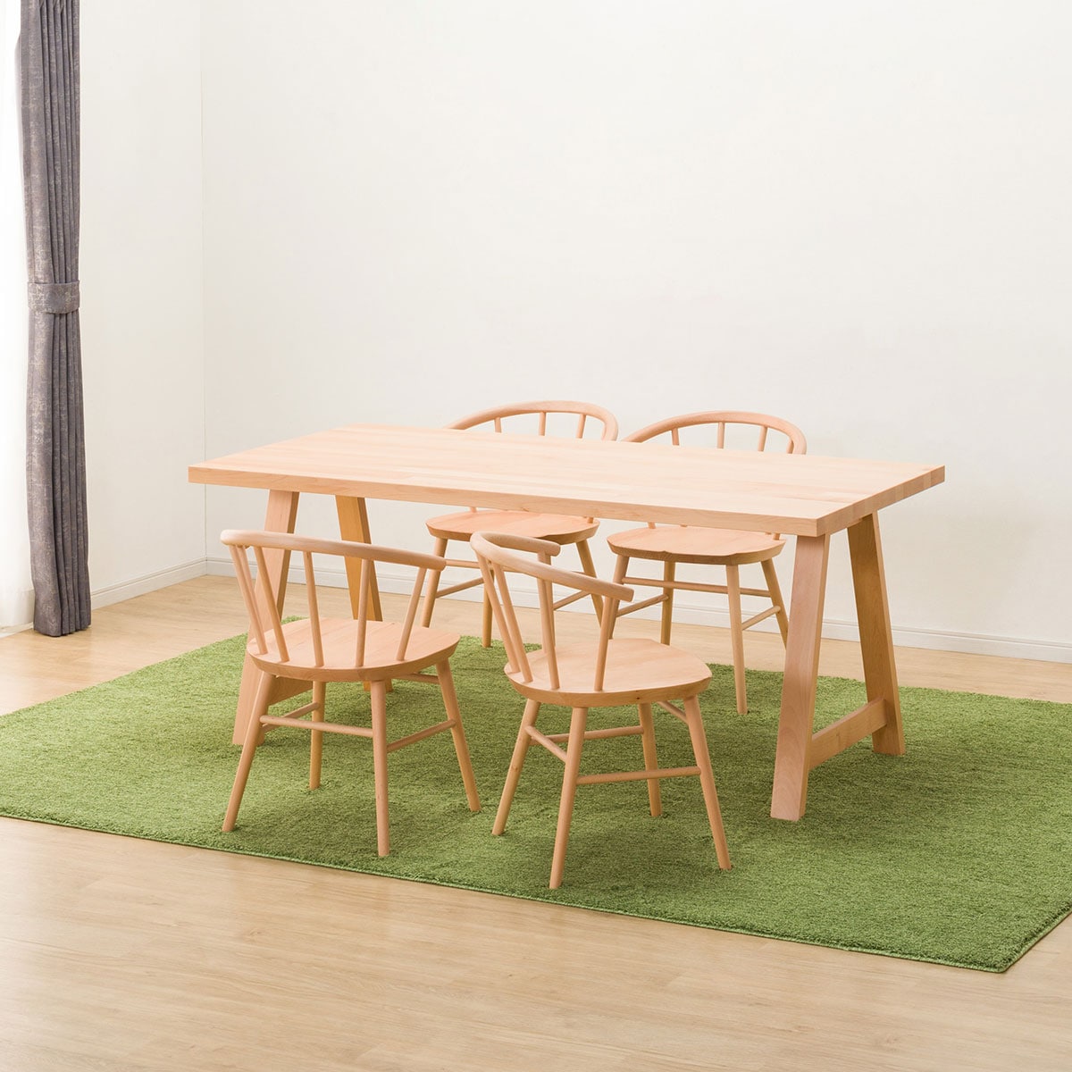 ダイニングテーブル5点セット (NコレクションT-06A 165 NA/C-53 NA)  【配送員設置商品】 【5年保証】