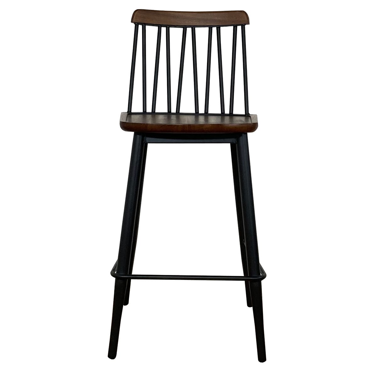 天然木ニレ無垢集成材　カウンターチェア (MBR)   【5年保証】