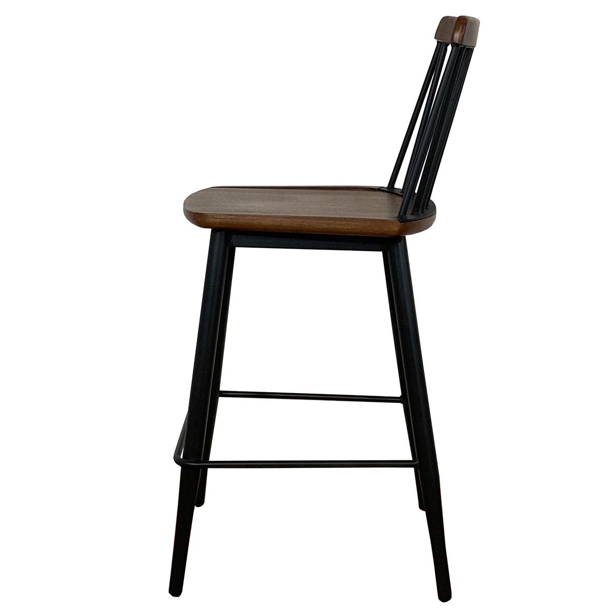 天然木ニレ無垢集成材　カウンターチェア (MBR)   【5年保証】