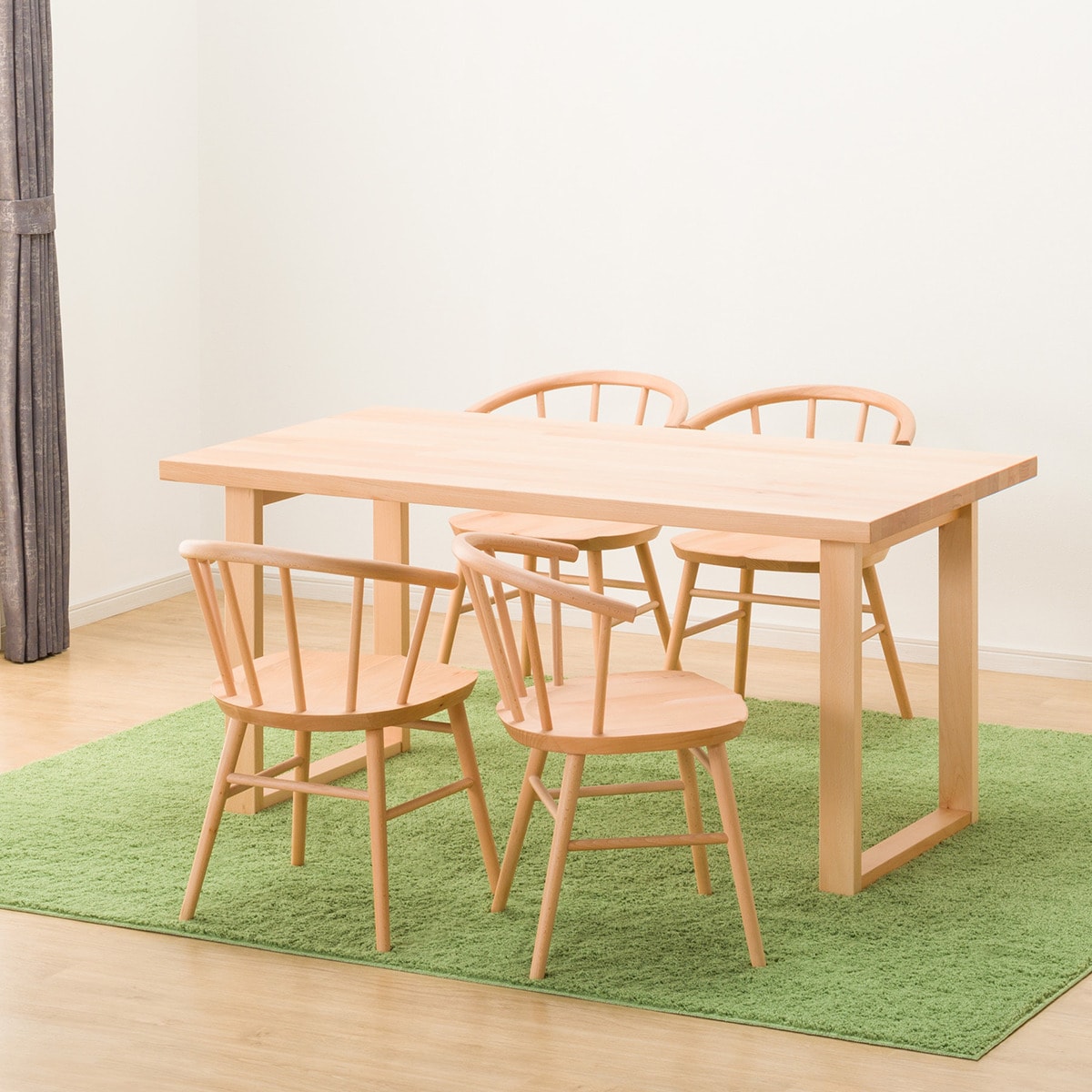 ダイニングテーブル5点セット (NコレクションT-06U 150 NA/C-53 NA)  【配送員設置商品】 【5年保証】