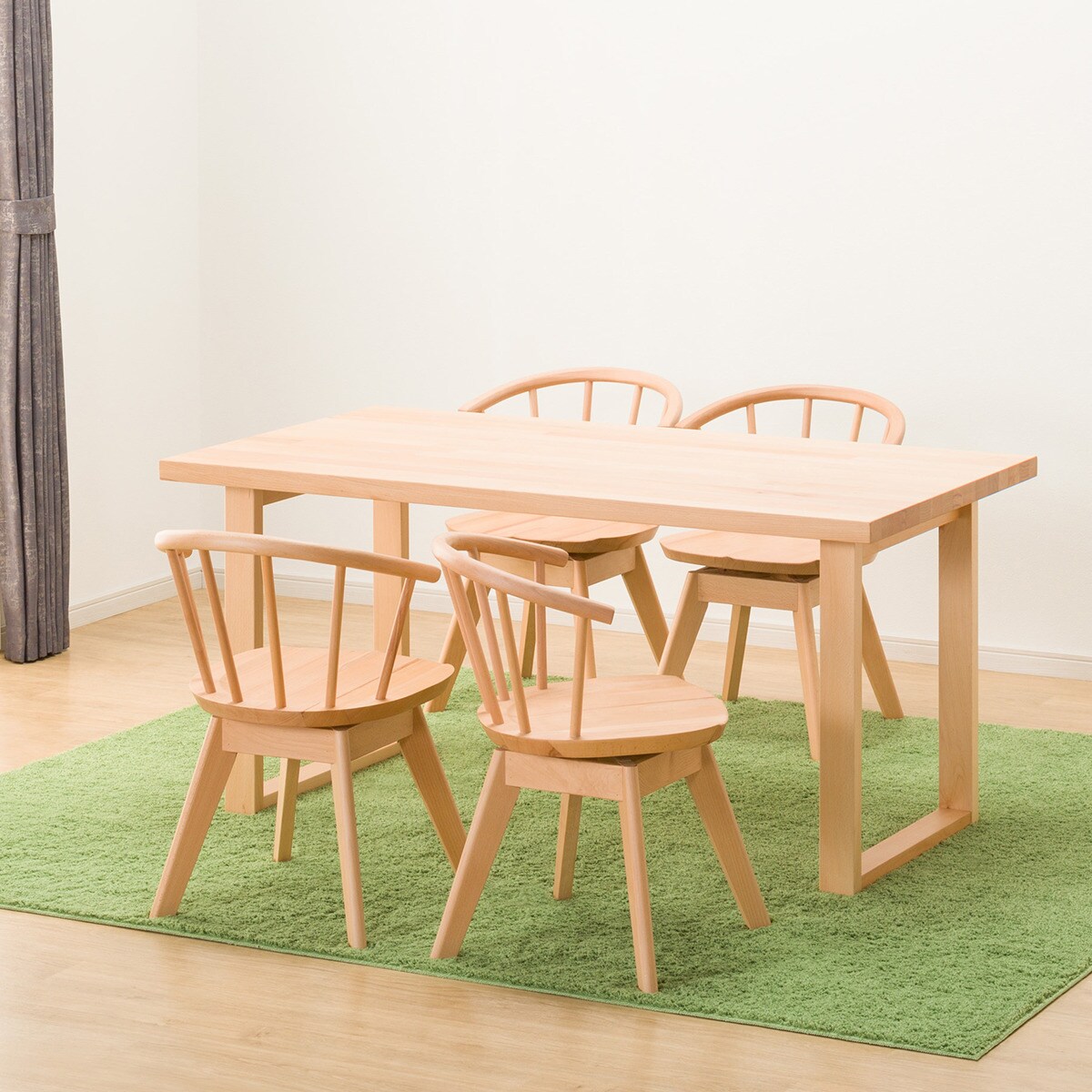 ダイニングテーブル5点セット (NコレクションT-06U 150 NA/C-53S NA)  【配送員設置商品】 【5年保証】