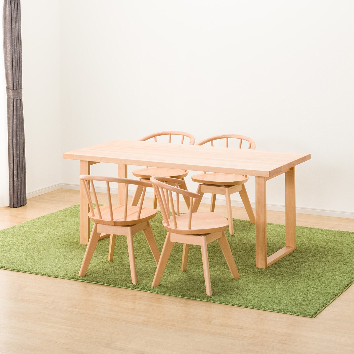 ダイニングテーブル5点セット (NコレクションT-06U 165 NA/C-53S NA)  【配送員設置商品】 【5年保証】