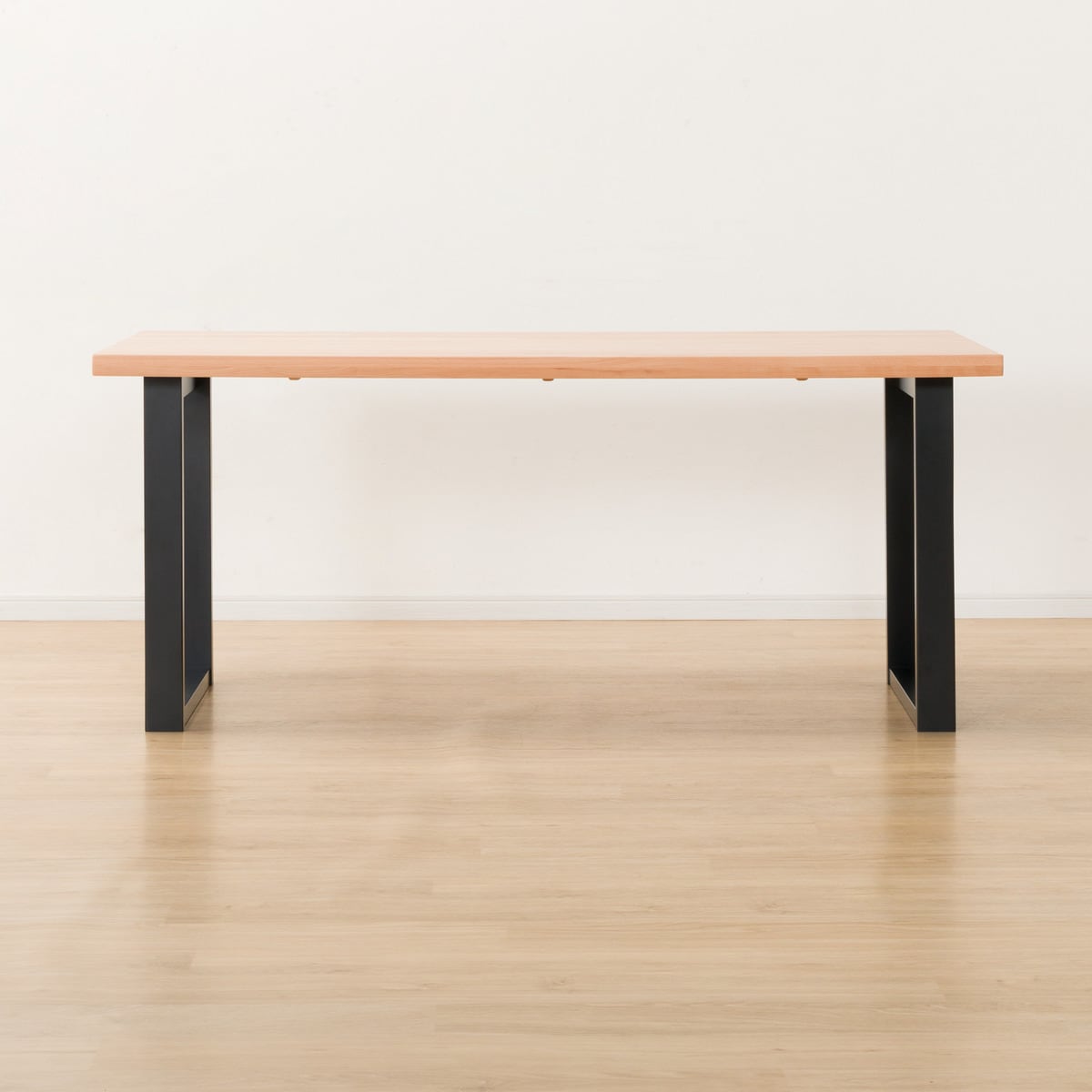 [幅165cm] ダイニングテーブル5点セット(NコレクションT-06U 165 NA/BK C-50P NA/BE)  【配送員設置】 【5年保証】