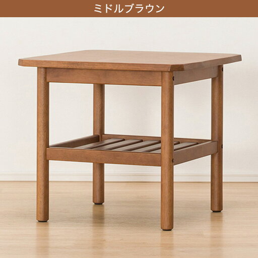 [幅55cm] サイドテーブル(オークエスト) ナイトテーブル コーヒーテーブル ミニテーブル   【5年保証】