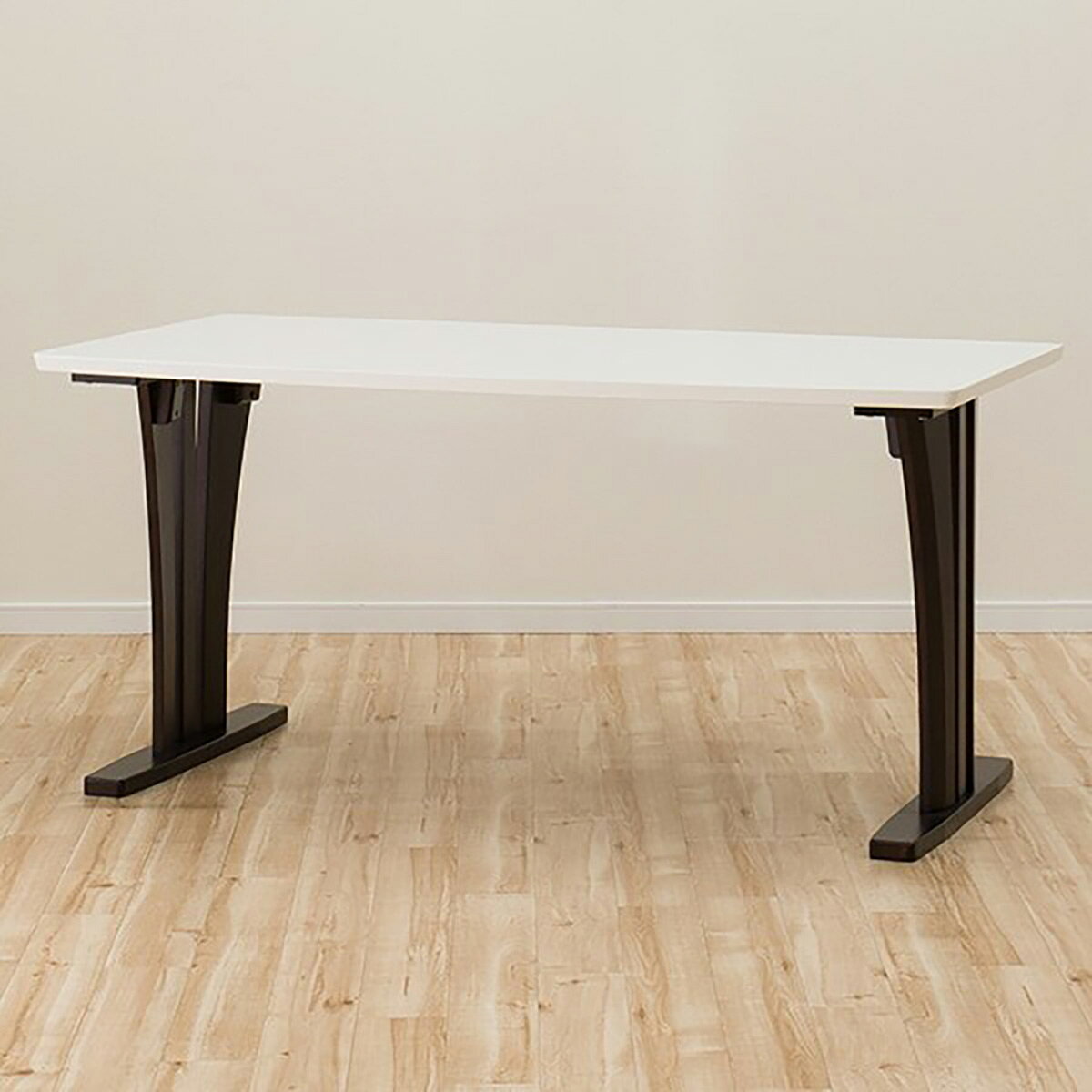 [幅150cm] ダイニングテーブルセット(DTラグーンGK150WH/DBR/DCラグーンCベルト昇降肘DBR）  【配送員設置】 【5年保証】