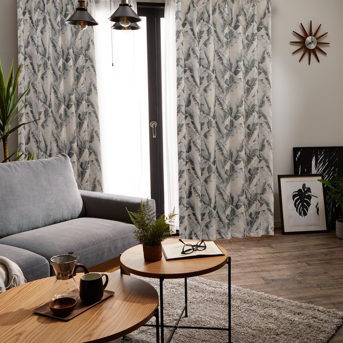 裏地付き遮光1級・遮熱カーテン(PK043 グレー)