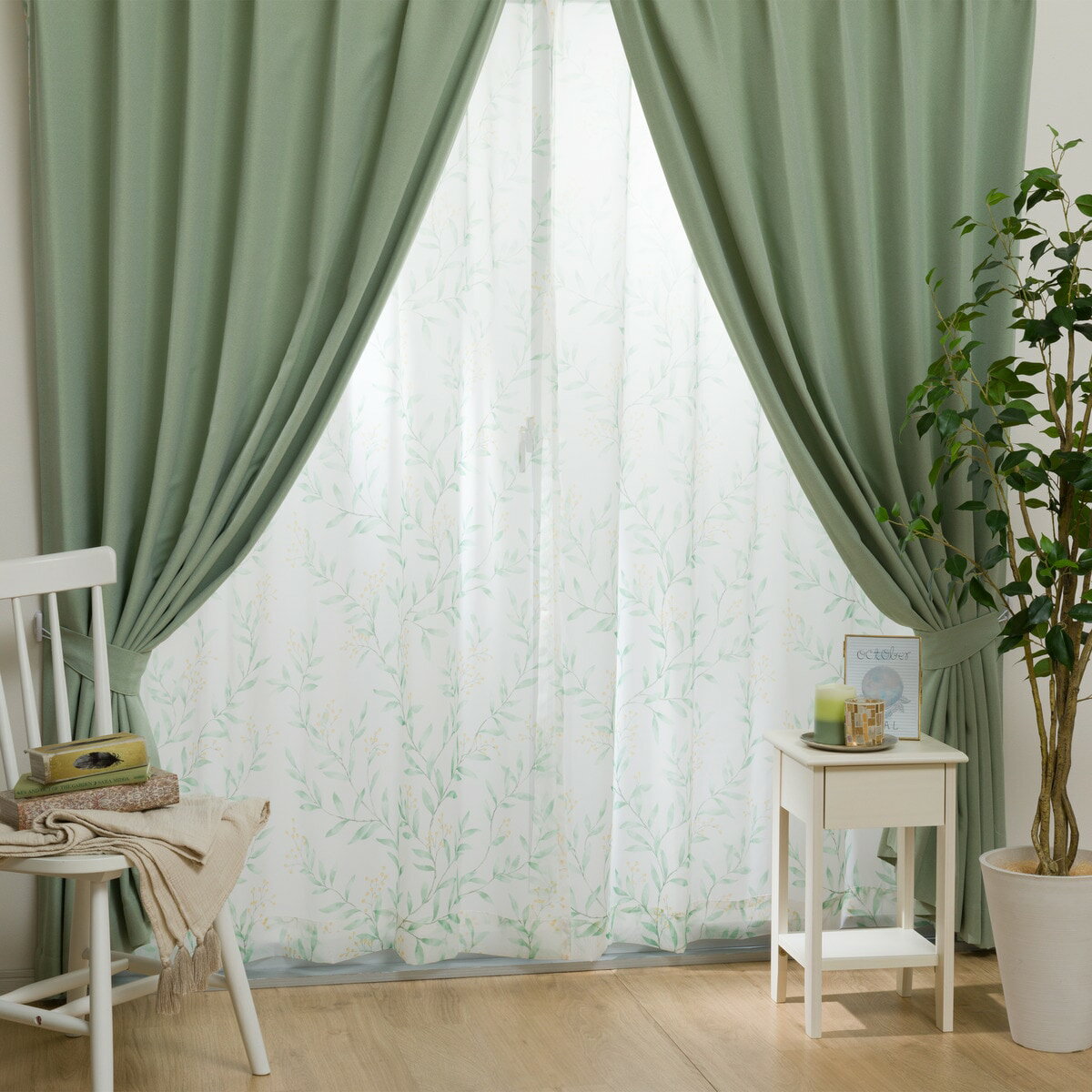 楽天市場】遮光2級・遮熱カーテン＆遮熱・ミラーレース 4枚セット(n