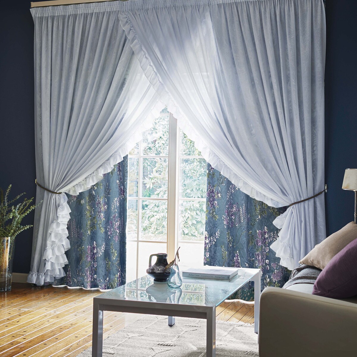 裏地付き遮光1級・遮熱カーテン(PK130 BL)